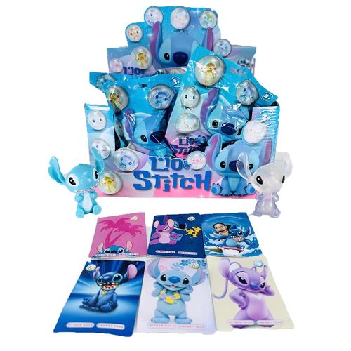 שקיות הפתעה - בובת סטיץ - דמות + 3 קלפים - STITCH