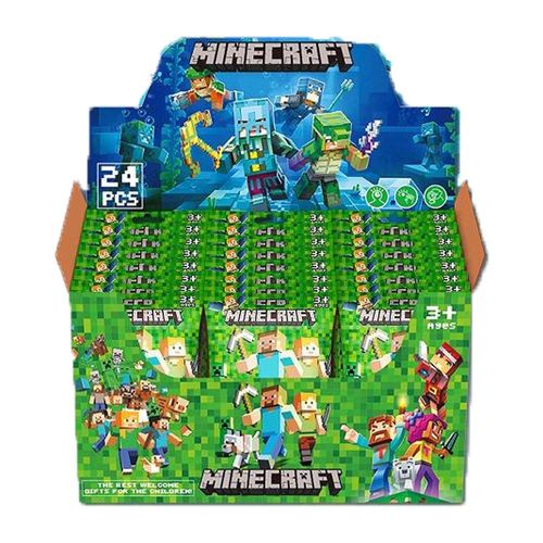 שקיות הפתעה - מיינקראפט חדש  דמות +3 קלפים  1152 - MINECRAFT