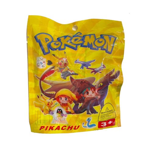 שקיות  הפתעה -  פוקימון פיקאצ'ו דמות + 3 קלפים PIKACHU POKEMON