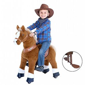 סוס רכיבה פוני סייקל לגילאי 4-8 דגם UX424 חום בהיר ponycycle