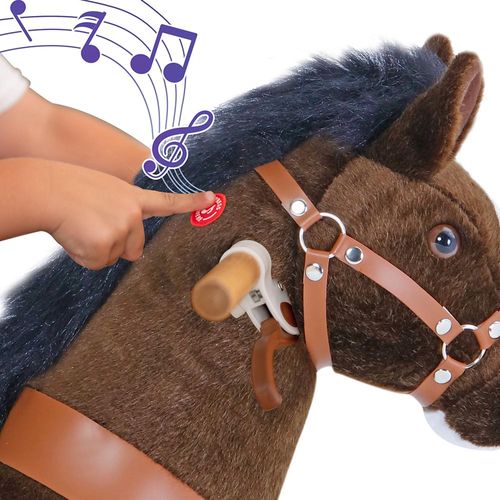 סוס רכיבה פוני סייקל לגילאי 4-8 דגם UX421 חום כהה  ponycycle