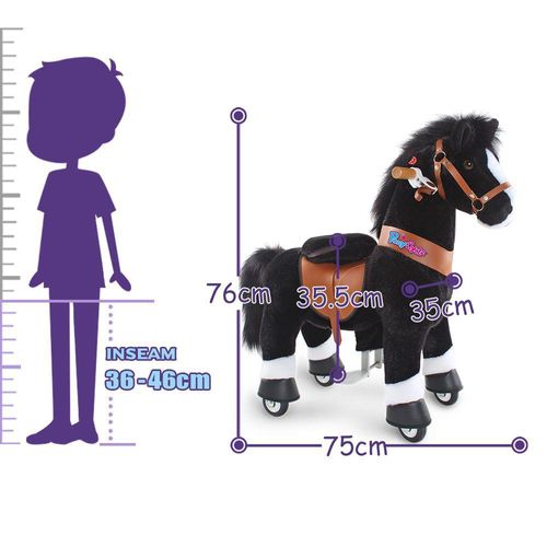 סוס רכיבה פוני סייקל UX326 שחור PONYCYCLE לגילאי 3-5