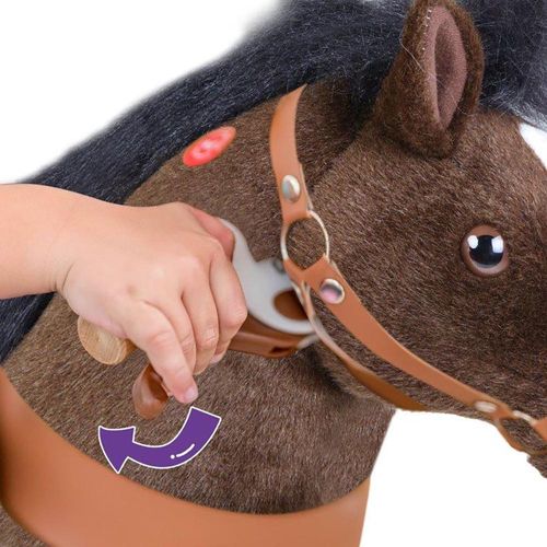 סוס רכיבה פוני סייקל UX321 חום כהה PONYCYCLE לגילאי 3-5