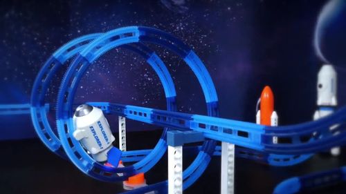 רכבות חלל מטורפות עם אורות ועשן - EXPLORER ASSEMBLE  ELECTRIC TRACK