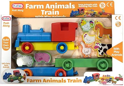 פאן טיים - סט רכבת עם חיות חווה FUN TIME