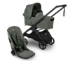 עגלת בוגבו דרגונפליי פלוס + Bugaboo Dragonfly Plus מרכב שחור צבע ירוק זית