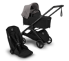 עגלת בוגבו דרגונפליי פלוס + Bugaboo Dragonfly Plus בדים שחורים צבע גגון אפור מלאנג'