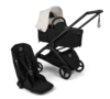 עעגלת בוגבו דרגונפליי פלוס + Bugaboo Dragonfly Plus בדים שחורים צבע גגון לבן מיסטי