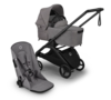 עגלת בוגבו דרגונפליי פלוס + Bugaboo Dragonfly Plus מרכב שחור צבע אפור מלאנג'