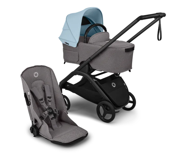 עגלת בוגבו דרגונפליי פלוס + Bugaboo Dragonfly Plus מרכב אפור מלאנג