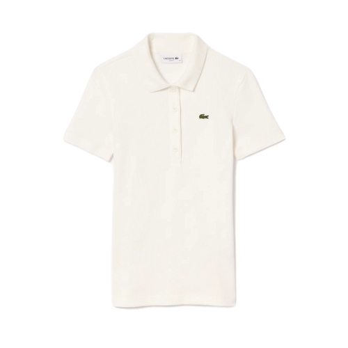 חולצה LACOSTE מידות XS-XL לנשים בגוון שמנת