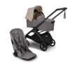 עגלת בוגבו דרגונפליי פלוס + Bugaboo Dragonfly Plus מרכב אפור מלאנג' צבע גגון חול מדבר