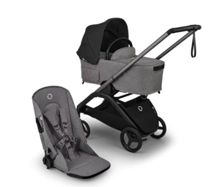 עגלת בוגבו דרגונפליי פלוס + Bugaboo Dragonfly Plus מרכב אפור מלאנג