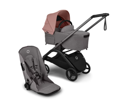 עגלת בוגבו דרגונפליי פלוס + Bugaboo Dragonfly Plus מרכב אפור מלאנג