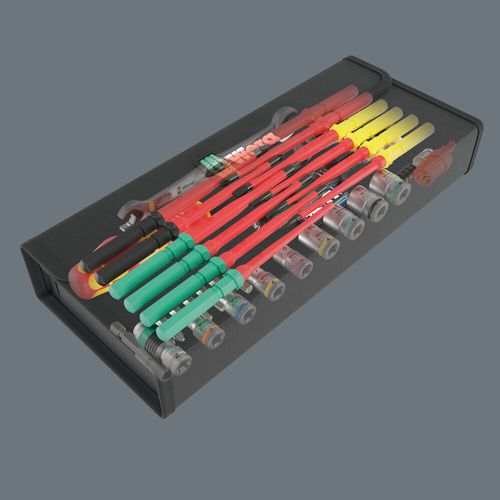 סט כלי עבודה לתחזוקה Kraftform Kompakt W 2 עם 35 חלקים.