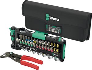 סט בוקסות ביטים 1/4 כולל פלייר 40 חלקים Tool-Check Combi WERA
