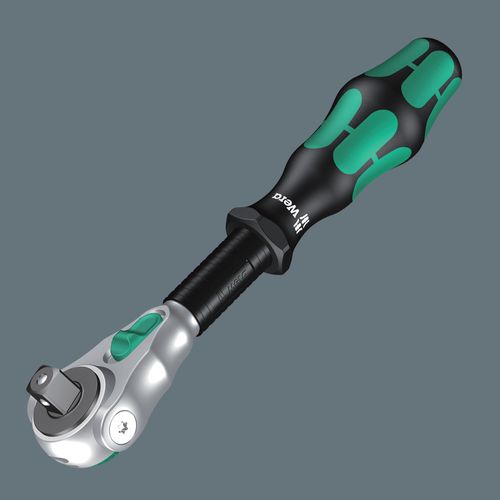 סט בוקסות וראצ'ט מהיר Zyklop אימפריאלי בחיבור 3/8 עם 29 חלקים, מסודרים במארז בד קומפקטי.