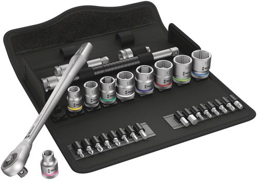 סט ראצ'ט ובוקסות Zyklop Metal 3/8 עם 29 חלקים.