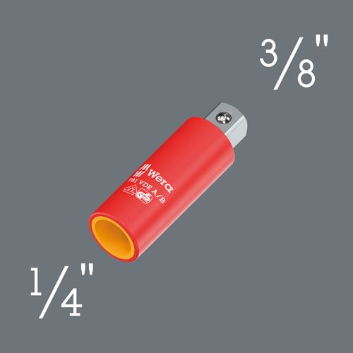 מתאם לבוקסה מבודד VDE עם חיבור מ-1/4 ל-3/8, באורך 56 מ