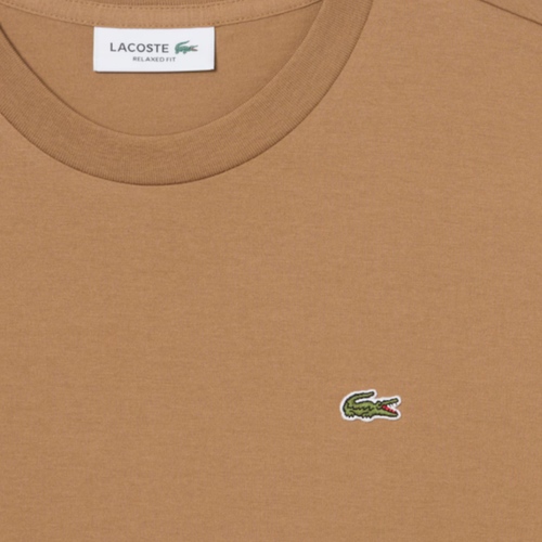 חולצה LACOSTE מידות XS-XL לנשים בגוון קאמל