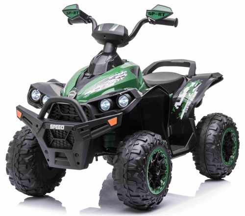 טרקטורון ספורט רנגייד 12V ממונע לילדים 2X4 עם נסיעה קדימה/אחורה, תאורה ומוזיקה - ירוק