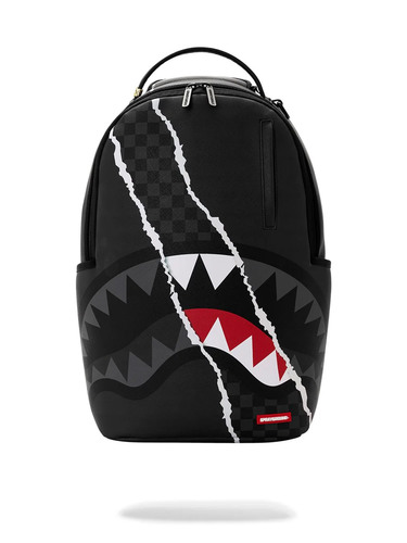 SPRAYGROUND תיק גב מטורף CENTER RIP REVEALING GRAY CHECK BACKPACK