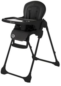 כסא אוכל מתכוונן דגם Mini Fold מבית Bsmart - שחור