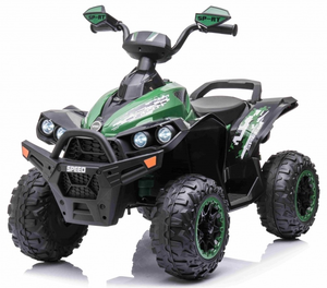 טרקטורון ספורט רנגייד 12V ממונע לילדים 2X4 עם נסיעה קדימה/אחורה, תאורה ומוזיקה - ירוק