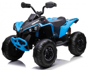 טרקטורון 12V ממונע לילדים 4X4 דמוי Can Am Renegade ATV עם גלגלי EVA, תאורה ומערכת מוזיקה - כחול