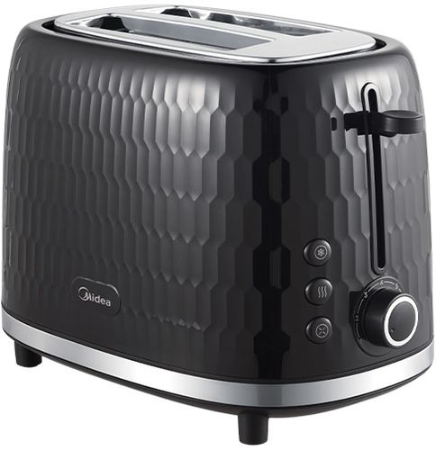 מצנם קופץ 2 פרוסות Midea 800-950W MT-RP2L22W - צבע שחור
