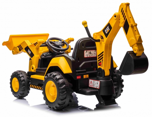 טרקטורון/מחפרון ממונע 12V לילדים CAT 9021 עם שלט רחוק
