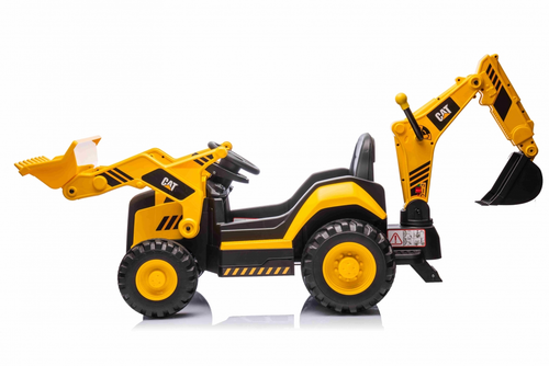 טרקטורון/מחפרון ממונע 12V לילדים CAT 9021 עם שלט רחוק
