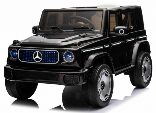 ג'יפ ממונע 12V לילדים Mercedes-Benz EQG עם גלגלי EVA, תאורת חזית ושלט רחוק - שחור