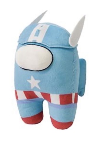 בובת פרווה אמונג אס קפטן אמריקה 20 ס”מ | Among Us Captain America Plush 20 cm