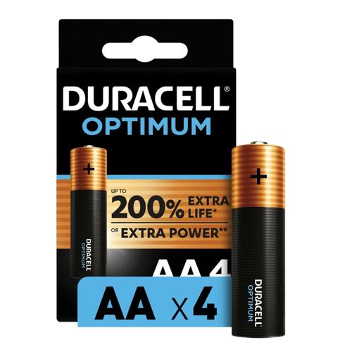 סט 4 סוללות דורסל AA אופטימום - Duracell Optimum AA