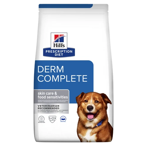 מזון רפואי לכלבים - הילס Derm Complete לכלב 4 ק