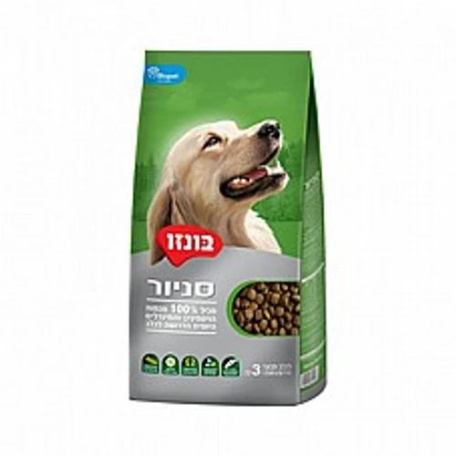 מזון יבש לכלבים בוגרים - בונזו סניור 3 ק