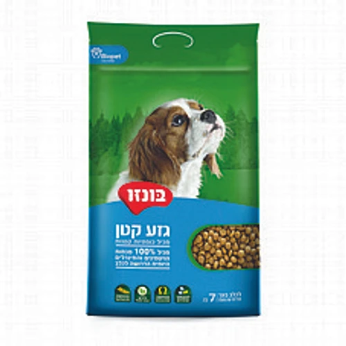 מזון יבש לכלבים בוגרים - בונזו גזע קטן 7 ק