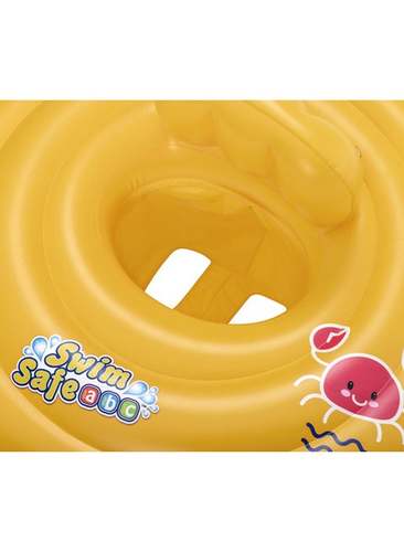 גלגל ים צהוב מדגם Bestway Swim Safe Baby Support המיועד לפעוטות