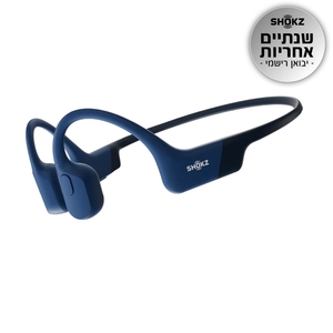 אוזניות הולכת עצם | Shokz OpenRun | USB-C כחול