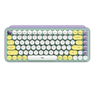 Logitech - POP Keys Wireless Mechanical Keyboard / Purple/Mint