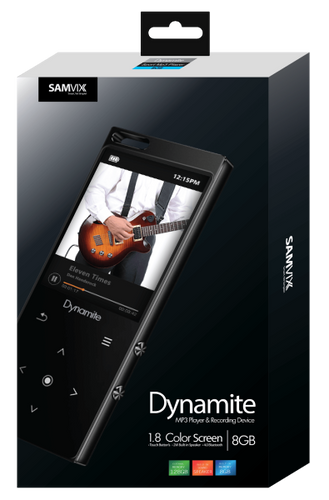 נגן סאמוויקס דינמיט צבע ורוד Samvix Dynamite MP3