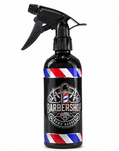 שפריצר מים מקצועי למספרות BARBERSHOP שחור – 500 מ״ל