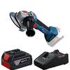 קיט משחזת זווית נטענת Bosch Professional GWS 18V-8 125 מ”מ + סוללת 4.0Ah + מטען GAL 18V-40
