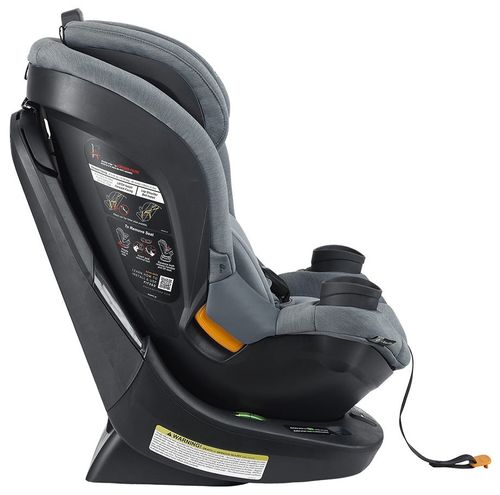 כסא בטיחות מסתובב פיט 360 Fit עם בדי קלירטקס ClearTex ללא כימיקלים ומנגנון התקנה LeverLock - אפור כסוף Titanium