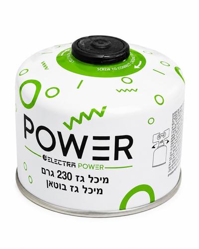בלון גז 230 גרם בהברגה לכירת שטח, גזייה וקמפינג – Electra Power