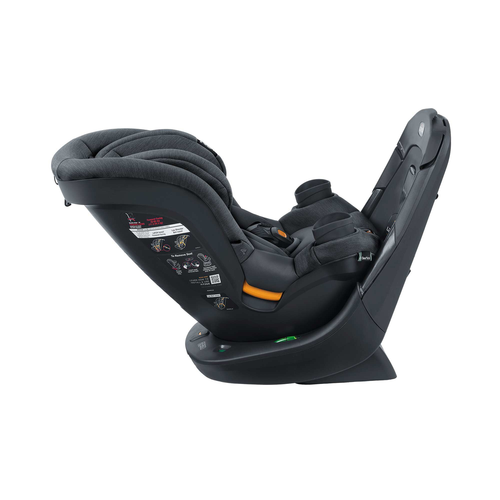 כסא בטיחות מסתובב פיט 360 Fit עם בדי קלירטקס ClearTex ללא כימיקלים ומנגנון התקנה LeverLock - אפור כסוף Titanium