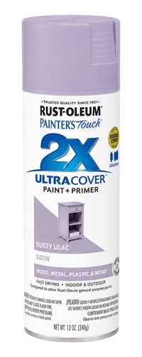 ספריי צבע 340 גרם/ satin silver lilac X2