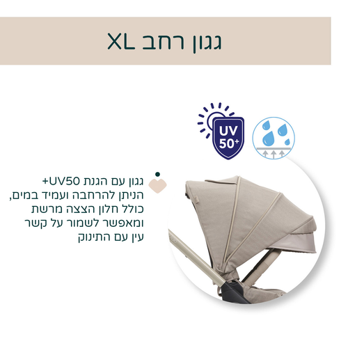 עגלת תינוק משולבת בלאג'יו פרימו קומו לייק עם עריסה וטיולון משודרג - Como Lake