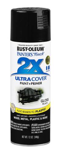 ספריי צבע 340 גרם/ Gloss Black  X2